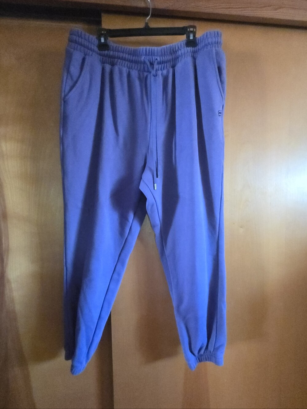 Womens Fabletics Purple Drawstring Jogger Pants
